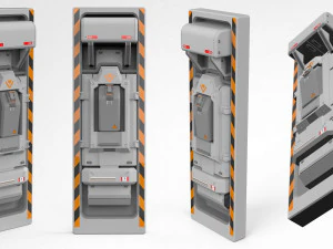 Sci-fi architecture kitbash 27 3D Model