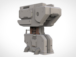 Sci-fi architecture kitbash 27 3D Model
