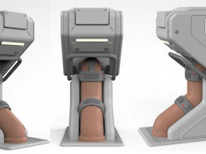 Sci-fi architecture kitbash 27 3D Model