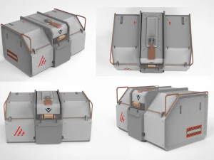Sci-fi architecture kitbash 27 3D Model