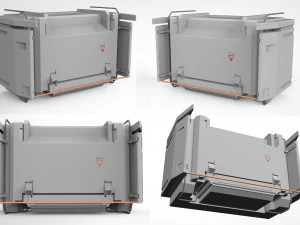 Sci-fi architecture kitbash 27 3D Model
