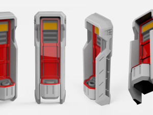 Sci-fi architecture kitbash 28 3D मॉडल