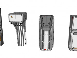 Sci-fi architecture kitbash 28 3D मॉडल
