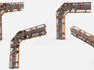 Sci-fi architecture kitbash 29 3D-Modell