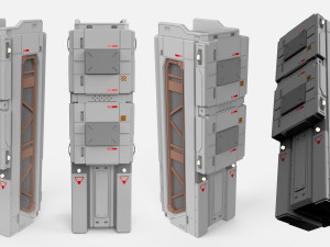 Sci-fi architecture kitbash 29 3D-Modell