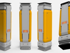 Sci-fi architecture kitbash 29 3D-Modell