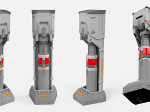 Sci-fi architecture kitbash 29 3D-Modell