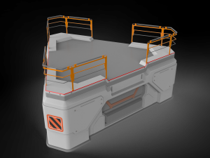 Sci-fi architecture kitbash 29 3D-Modell