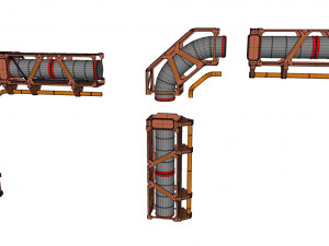 Sci-fi architecture kitbash 29 3D-Modell