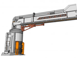 Sci-fi architecture kitbash 29 3D-Modell