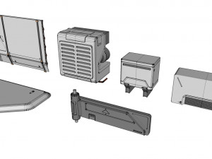 Sci-fi architecture kitbash 29 3D-Modell