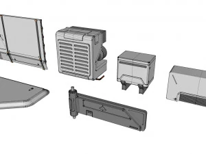 Kitbash de arquitetura de fic&ccedil;&atilde;o cient&iacute;fica 29 Modelo 3D