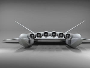 Ekranoplan sea launch 3D Model