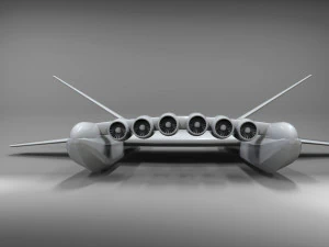 Ekranoplan sea launch 3D Model