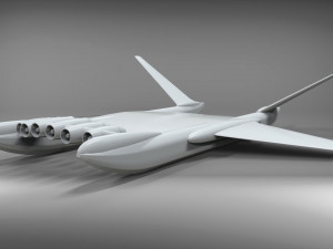 Ekranoplan sea launch 3D Model