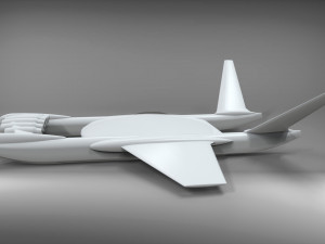 Ekranoplan sea launch 3D Model