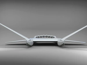 Ekranoplan sea launch 3D Model