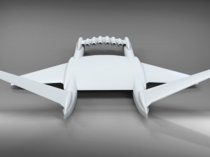 Ekranoplan sea launch 3D Model