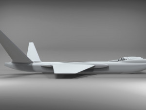 Ekranoplan sea launch 3D Model