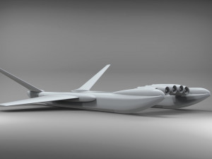 Ekranoplan sea launch 3D Model