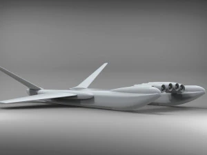 Ekranoplan sea launch 3D Model