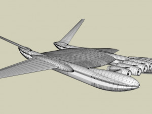 Ekranoplan sea launch 3D Model