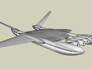 Ekranoplan sea launch 3D Model