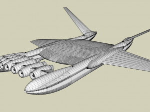 Ekranoplan sea launch 3D Model