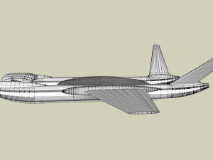 Ekranoplan sea launch 3D Model