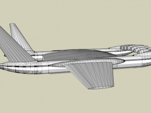 Ekranoplan sea launch 3D Model