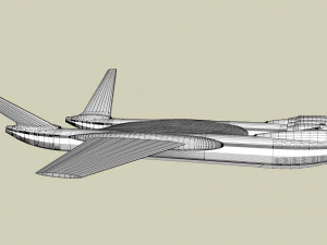 Ekranoplan sea launch 3D Model