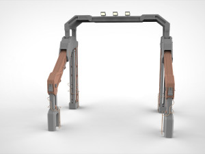 Sci-fi architecture kitbash 1 3D Модель