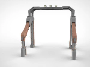 Sci-fi architecture kitbash 1 3D Model