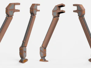 Sci-fi architecture kitbash 1 3D Model