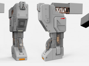 Sci-fi architecture kitbash 1 3D Модель