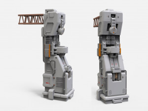 Sci-fi architecture kitbash 1 3D Модель