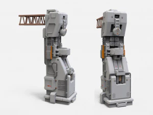 Sci-fi architecture kitbash 1 3D Model