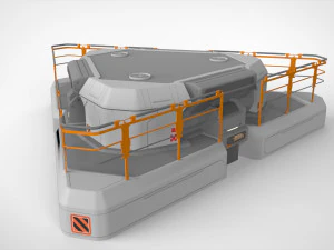 Sci-fi architecture kitbash 1 3D Model