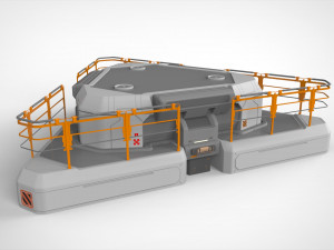 Sci-fi architecture kitbash 1 3D Модель