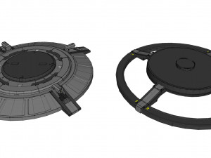 Sci-fi architecture kitbash 1 3D Модель