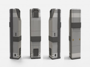Sci-fi architecture kitbash 2 Model 3D