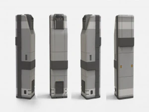 Sci-fi architecture kitbash 2 3D Model