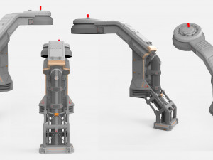 Sci-fi architecture kitbash 2 Model 3D