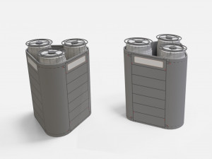 Sci-fi architecture kitbash 2 Model 3D
