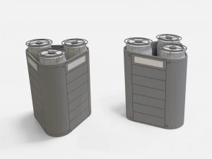 Sci-fi architecture kitbash 2 3D Model