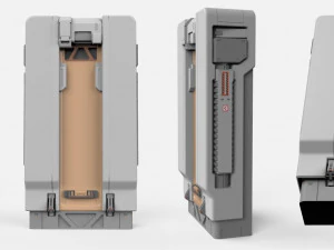 Sci-fi architecture kitbash 2 3D Model