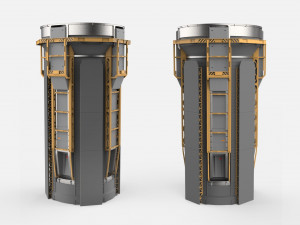 Sci-fi architecture kitbash 3 Modèle 3D