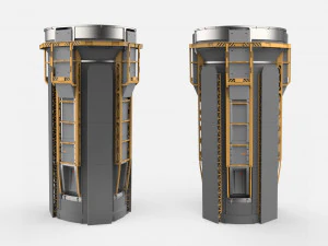 Sci-fi architecture kitbash 3 3D Model