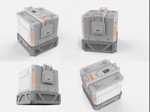 Sci-fi architecture kitbash 3 3D Model