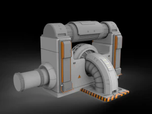 Sci-fi architecture kitbash 3 3D Model